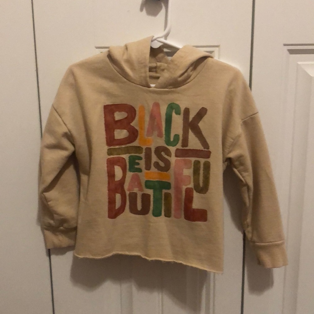 Toddler girl cropped hoodie. Size 4t